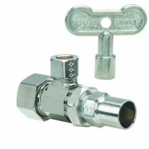 Brass Angle Valve - Brass, Water Supply | Corrosion Resistant, Leak-Proof, Smooth Water Control