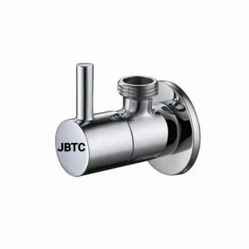 High Pressure Brass Angle Valve For Water - Brass, Chrome-Plated Finish, Leak-Proof Durable Design