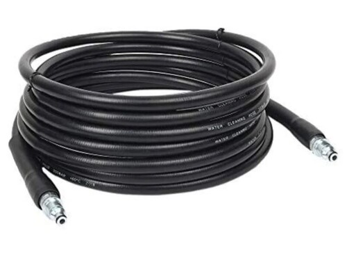 Hose High Pressure Washer Hose Pipe - Rubber All Sizes Black | Flexible Leak Proof Reinforced Weather Resistant Abrasion and Kink Resistant