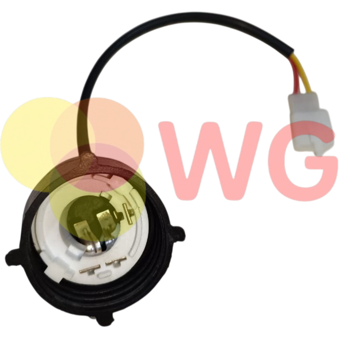 LIGHT HOLDER / HEADLIGHT W/RUBBER CAP / E-SCOOTY