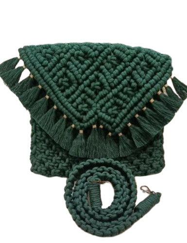 Macrame Green Handbag