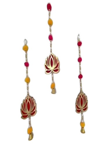 Macrame Lotus Wall Hanging - Cotton Yarn, 25x15 Inch, Multicolor | Handmade, Attractive Design, Fine Finishing