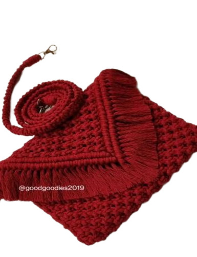Macrame Maroon Sling Bag