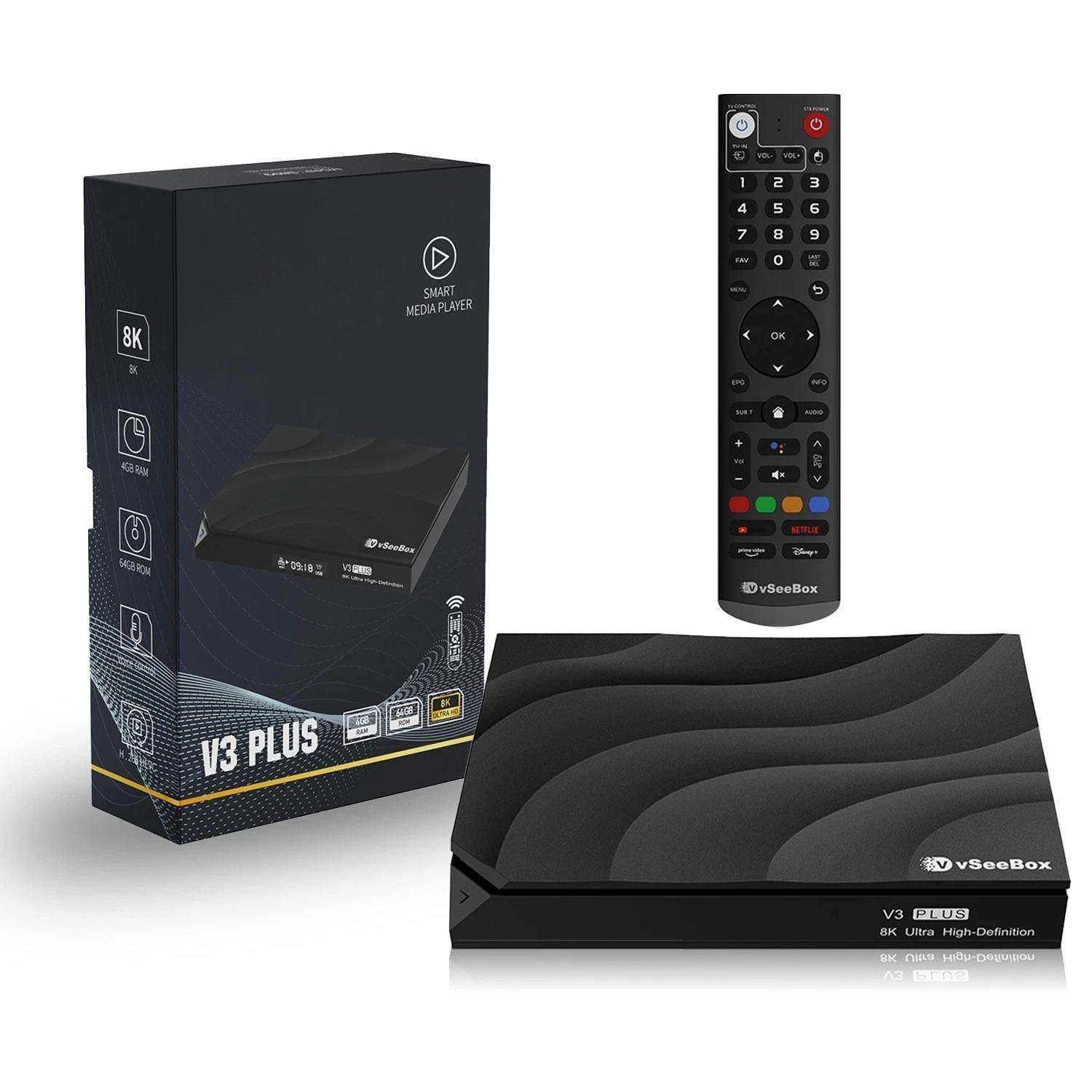 New Best High Quality 2025 Vsee Box V3 Plus 11 Metal Waterproof Streaming Media Player Voice Control - Color: Yes
