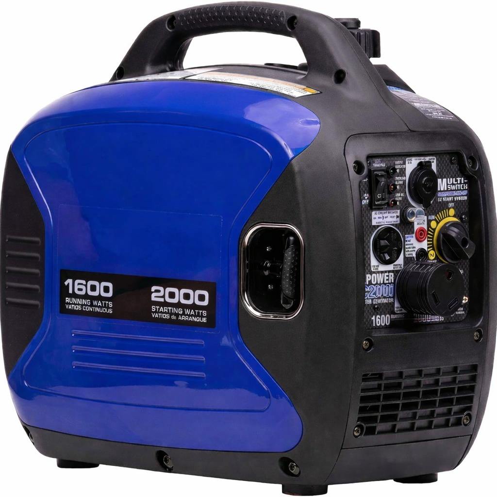 Portable Inverter Generator 2000W Ultra-Quiet Rv Ready Epa Compliant Ultra Lightweight For Home Backup Tailgating And Camping - Color: Yes