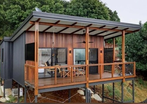 Portable Luxurious Cottage - Steel, Metal Roof, Multi Color | Space Efficient, Thermal Insulation, Weather Resistant, Modular Design
