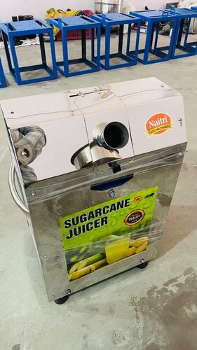Steel Sugarcane Juice Machine - Steel, Silver, Electric Power | Durable, Long Lasting, 1 Year Warranty