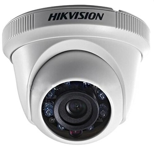 2 Mp Hikvision Dome Camera - Plastic, White, Remote Access Auto Focus | Pan Tilt, Wide Coverage, Motion Detection, Weather Proof