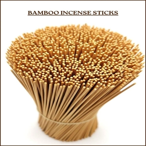 Bamboo Incense Stick - Bamboo Wood, Light Brown, Cone-Like Round | Eco-Friendly, Aromatic, Slow Burning, Hand Rolled, Even Burning