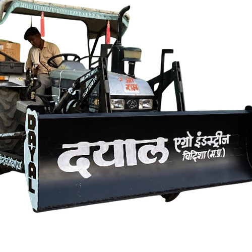 Front Dozer - Metal, Black, Diesel Powered | Wide Curved Heavy Duty Front-Mounted Dozer Blade