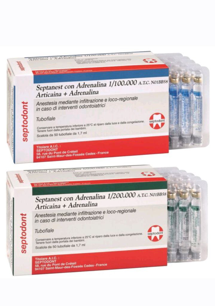 Septodont Septanest With Adrenaline Injectable Solution - Color: Yellow