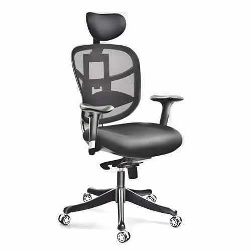 True Black Mesh Office Chair