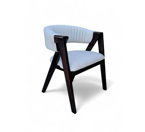 Wooden Beige Upholstery Restaurant Chair