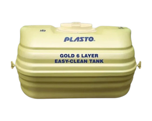 1000L Plasto 6 Layer Water Tanks - PVC, 1000L, White & Green, Cylindrical Vertical Loft