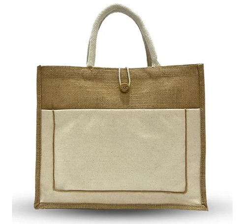 3Kg Jute Lunch Bag - Jute, 3 Kg, Multicolor | Eco Friendly, Plain and Printed Patterns