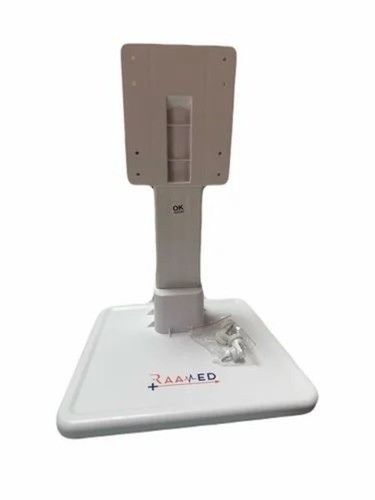 Aluminium Medical Monitor Stand - 21 x 30 x 8 cm, White, Polished | Durable Aluminum Material, Pivot Function