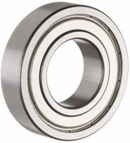 Angular Contact Ball Bearing - Chrome Steel, 10 mm Bore, Single Row | Silver, Industrial Use