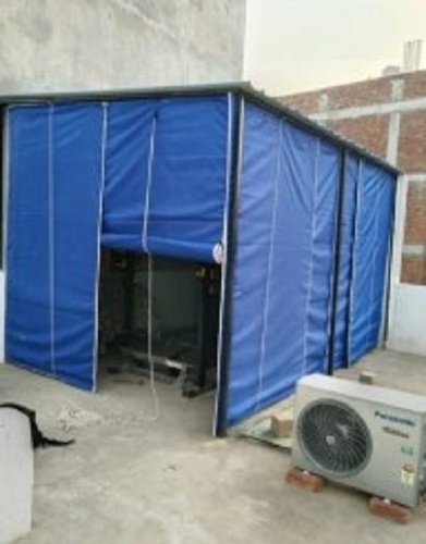 Blue Bamboo Chick Blinds