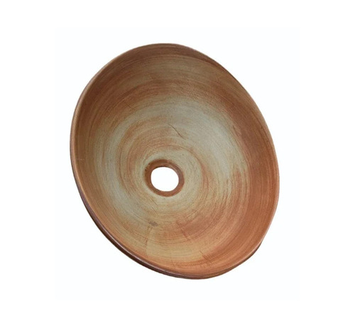 Brown Ceramic Table Top Wash Basin - 22 Inch Matt Oval, Easy to Fit