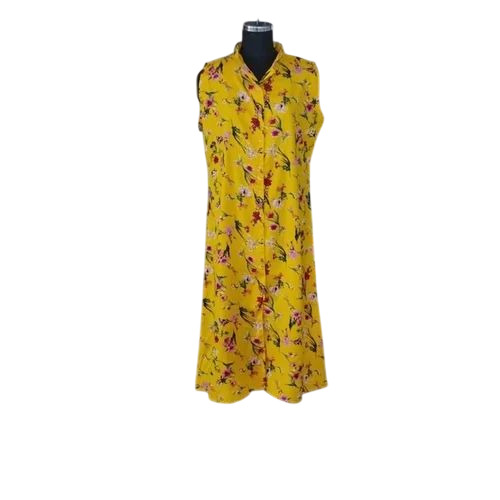 Collar Neck Ladies Maxi