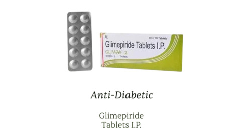 Glimepiride Tablet 2 Mg - 10 Tablets Per Strip, Effective Health-Care Generic Drug