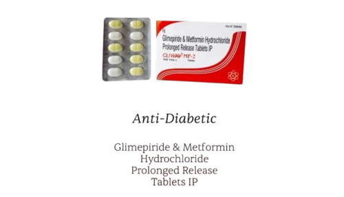 Gliway Mf 2 Glimepiride 2mg With Metformin 500mg - Tablet, Strip Pack, 10 Tablets | Generic, Effective, For Adults, Store Cool & Dry