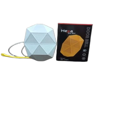 Home Musical Door Doorbell - Plastic, White, Wired, 220V Plug | Polished, Elegant Design, Musical Ringtone