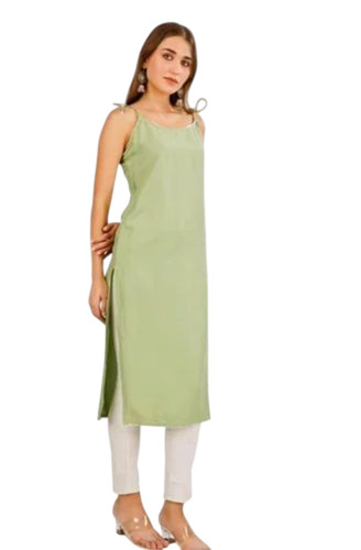 Ladies Pista Green Rayon Kurti - Rayon, S-XXL, Multicolor | Light Weight, Breathable, Washable