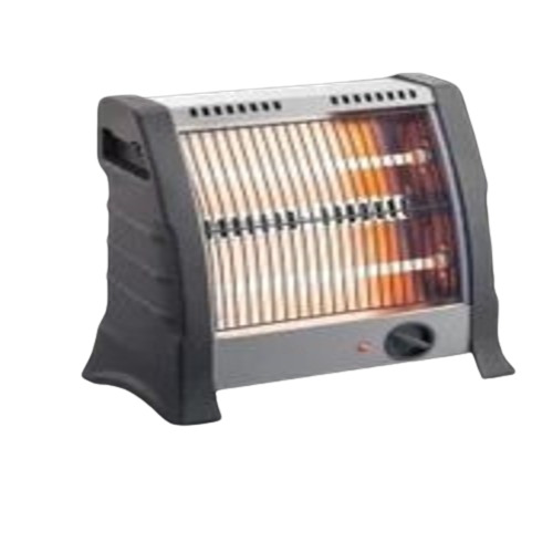 Quartz Heaters - ABS Plastic, White & Black, 2 Rods, 800W | Home Use