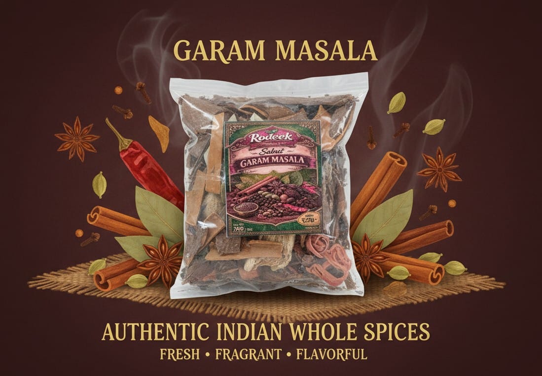 Rodeek Sabut Garam Masala - Color: Light Brown