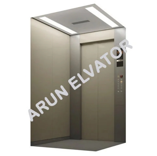 S.S Elevator Cabin - Stainless Steel, 12 Persons, 440V | Mirror Finish, Corrosion Resistant, Durable Structure, Elegant Design, Anti Skid Flooring, LED Lighting, Ventilation Fan, Safety Handrail, Easy Maintenance