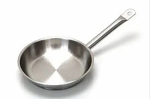 Ss Frying Pan - Stainless Steel, Various Sizes, Silver | Corrosion Resistant, Rust Proof, Heat Resistant, Durable