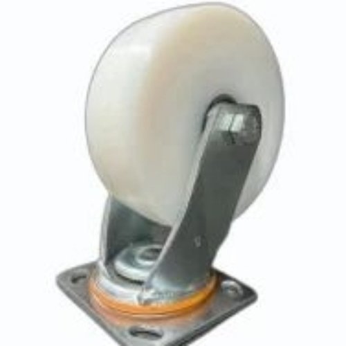 Stainless Steel Castor Wheels - Color: White