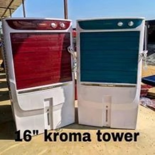 Tower Air Cooler - Plastic, 16 Inch Fan, 80 Ltr Tank, Honeycomb Pad | 50 Hz, Industrial Use