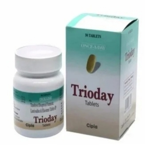 Trioday Tablet - 30 Tablets, Once Daily | Viral Suppression, Immune Support, Prescription Only, Fixed Dose, Liver & Kidney Monitored