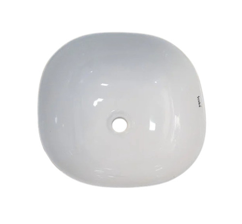 White Ceramic Table Top Wash Basin - Ceramic 25 Inch Diameter White Oval | Easy To Fit Bathroom Use