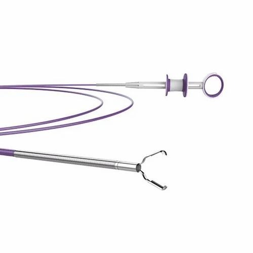 White Disposable Endoscopic Rotatable Hemoclip - Plastic, 16 mm, White | Durable, New, Hospital Use
