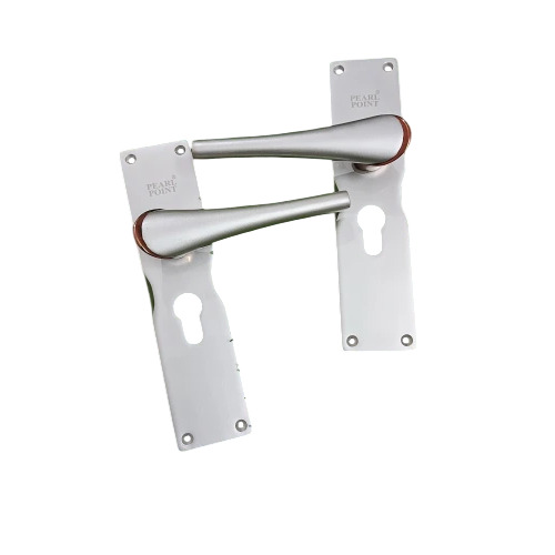 Zinc Mortise Door Lock Set - Zinc Alloy, 6 Inch, Silver Satin | Rectangular Shape, Smooth Finish, Door Security