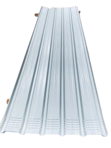 0.40 Mm Steel Roofing Sheet - Steel 0.40 Mm 10 Ft Grey, Galvanised Surface, Residential Use