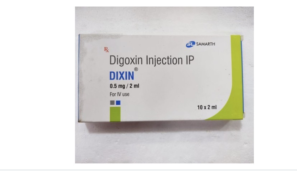 0.5mg/2ml Dixin Digoxin Injection - Clear Colorless Solution, Medical Grade | Rapid Action, Controlled Administration, Intravenous Use, Cardiology Treatment