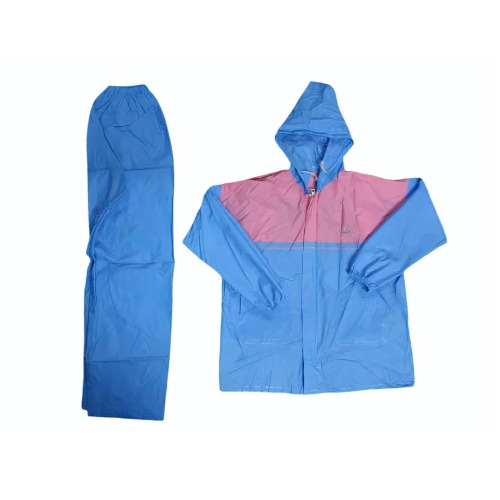 Blue Safari M Pvc Raincoat