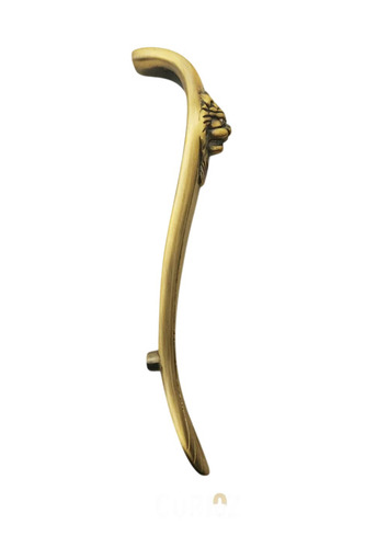 Brass Door Handle - 11.5 Inch, Golden, Polished | Durable, Anti Corrosion, Screw-In Installation