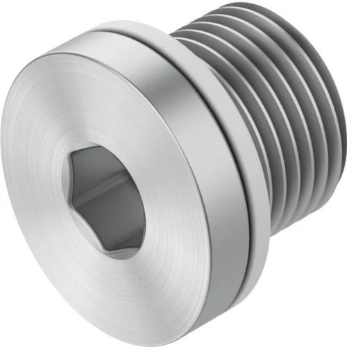 Carbon Steel Plugs - Silver, Solid Rings, All Sizes | Durable, Corrosion Resistant, Heat and Pressure Resistant, Precision Machined