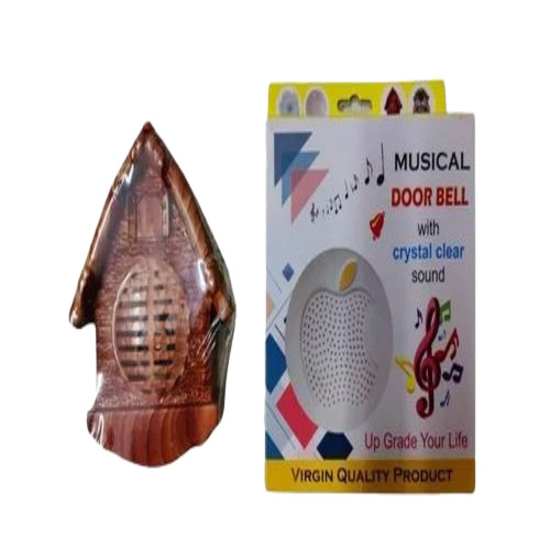 Clear Sound Musical Door Bells - Plastic White Battery Operated | Wired Door Musical Mantra Tone Easy to Install