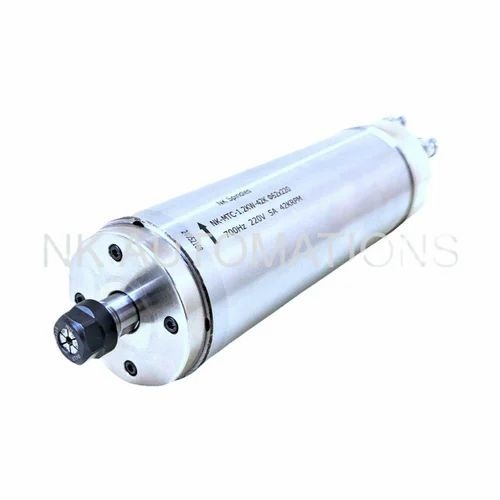 Cnc Mtc 1.2 Kw 40k Rpm Water Cooled - 62mm Diameter, Silver, Three Phase | Milling, Engraving, PCB Drilling, Routing