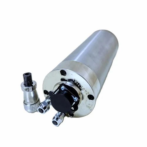 Cnc Spindle Motor 2.2 Kw 24k Rpm - 80mm Diameter, Silver, Water-Cooled, Ceramic Bearings, ER16/ER20 Collets | Cnc Engraving, Milling, Routing, Grinding
