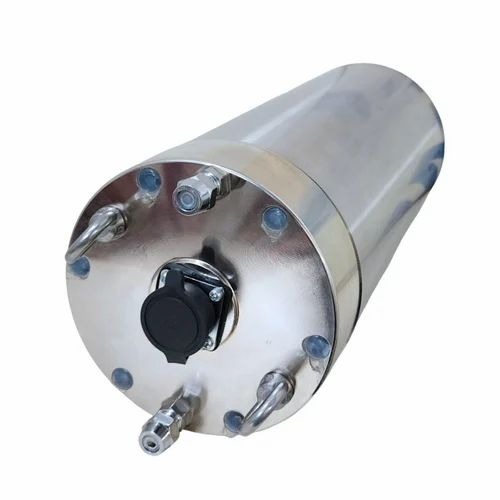 Cnc Spindle Motor 4kw 380v Er 32 - Silver, 3 Phase, 3.7 KW AC Motor, ER32 Watercooled, Ceramic Bearings
