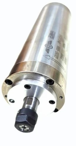 Cnc Spindle Motor 800 Watt 24k Rpm - Silver, 65mm Diameter, Watercooled, Ceramic Bearings | CNC Milling, Engraving, Wood Routing, PCB Drilling