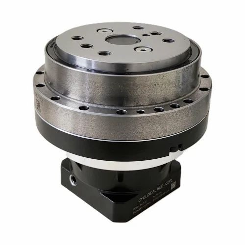Flange Cycloidal Gearbox - Stainless Steel, Silver, 750W, 80:1 Ratio, 3000 RPM | Industrial Use