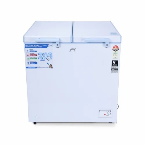 Godrej Dh Esnch 325e 2hcnp Rw Freezers - 85.5x101x77cm, White, 325L, Convertible Deep Freezer | Electrical, R-290 Refrigerant, External + Recessed Handles